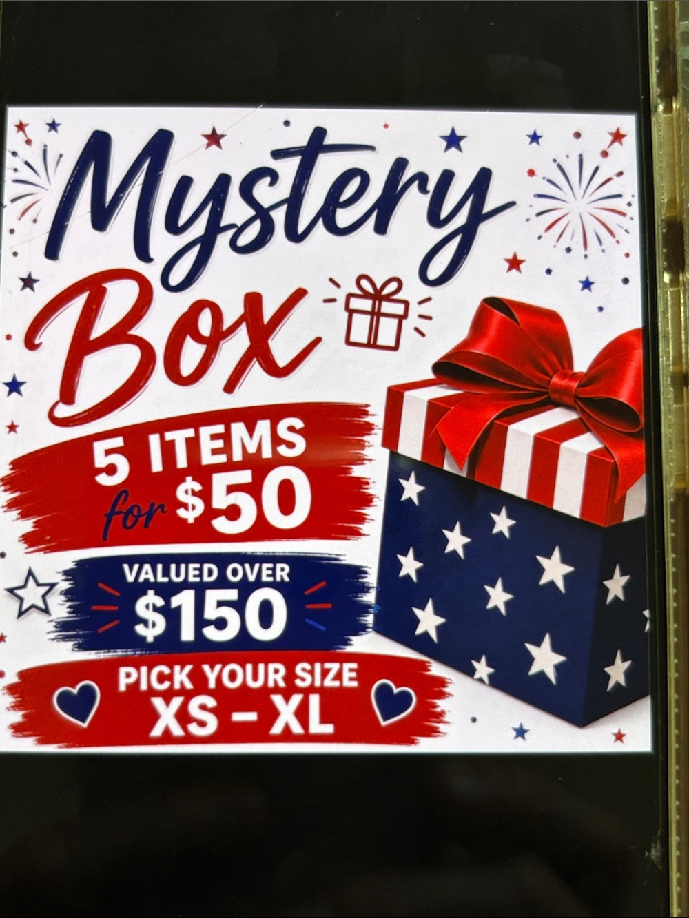Mystery Box -   Mix of  Dresses
Tops, pants , accessories ,